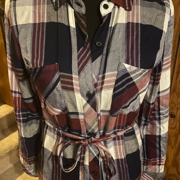 Rails Nadine Plaid Flannel Dress Size Small - Picture 13 of 16